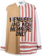 Stella Mccartney 'member And Non Members Only' Shirt, Men's, Size: 39, White, Cotton