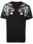 Marcelo Burlon County Of Milan - Tiger Hologram Print T-shirt - Men - Cotton/polyester - L, Black, Cotton/polyester