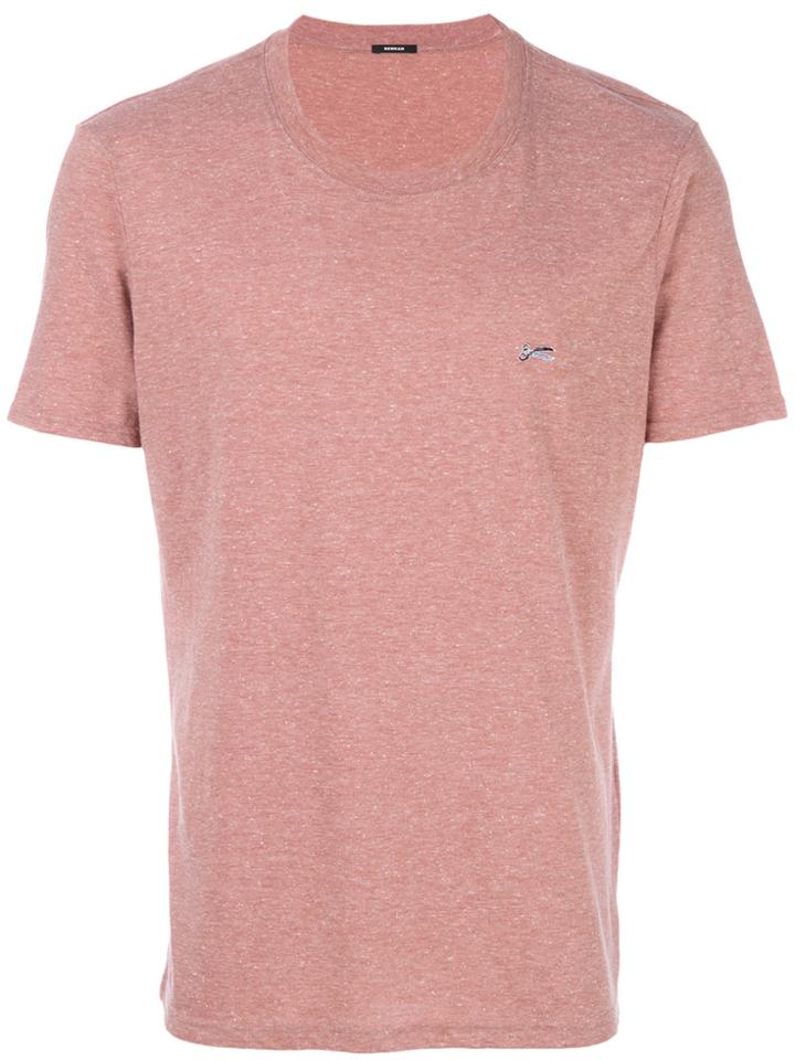 Denham Logo T-shirt - Pink & Purple