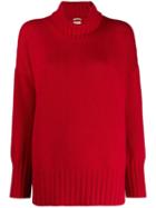 Massimo Alba Roll-neck Jumper - Red