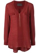 Ginger & Smart Panacea V-neck Blouse - Red