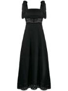 Zimmermann Crochet Detail Long Dress - Black