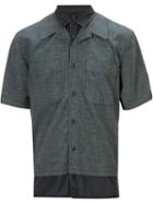 Miharayasuhiro Layered Shirt, Men's, Size: 44, Black, Cotton