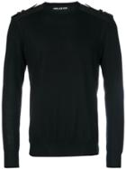 Neil Barrett Shoulder Tab Sweater - Black