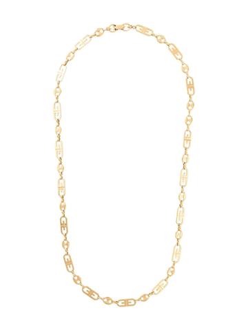 Givenchy Pre-owned Logo Chain Necklace - Gold