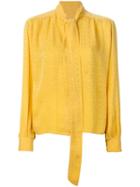 Céline Vintage Flower Print Shirt, Women's, Size: 40, Yellow/orange