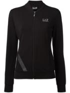 Ea7 Emporio Armani 'train 7' Track Jacket, Women's, Size: Xs, Black, Cotton/spandex/elastane