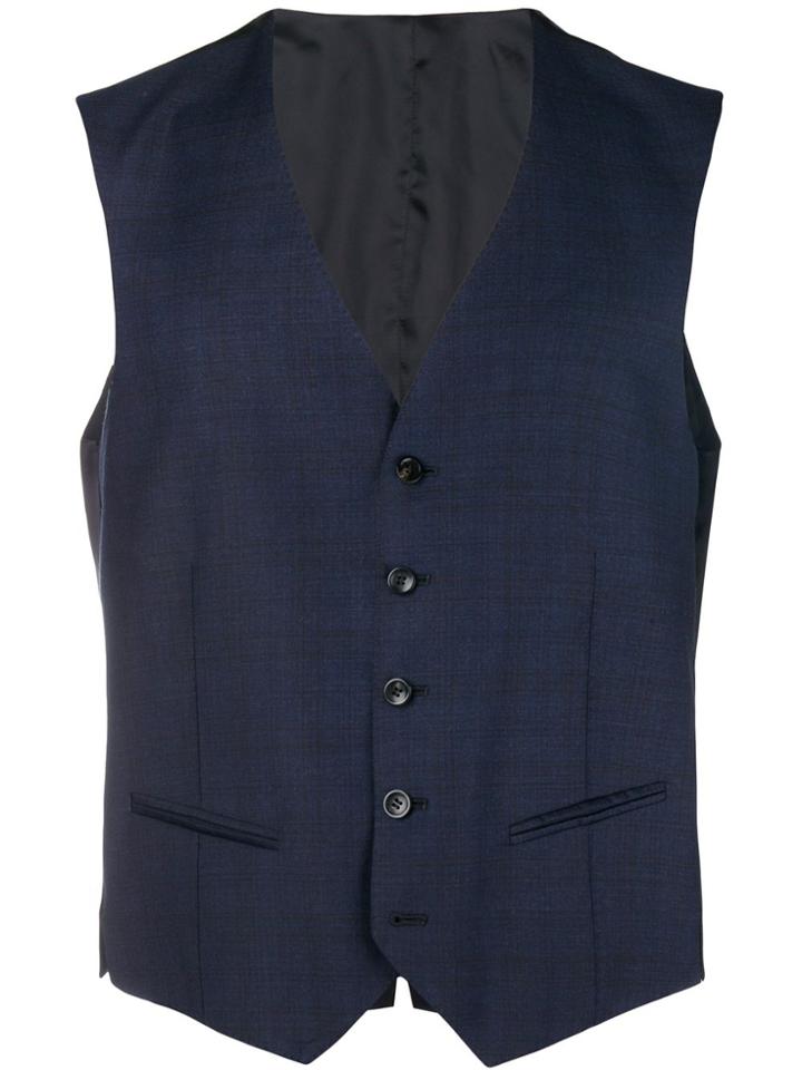 Tonello Classic Tailored Waistcoat - Blue