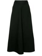 Song For The Mute Flared Midi Skirt - Black