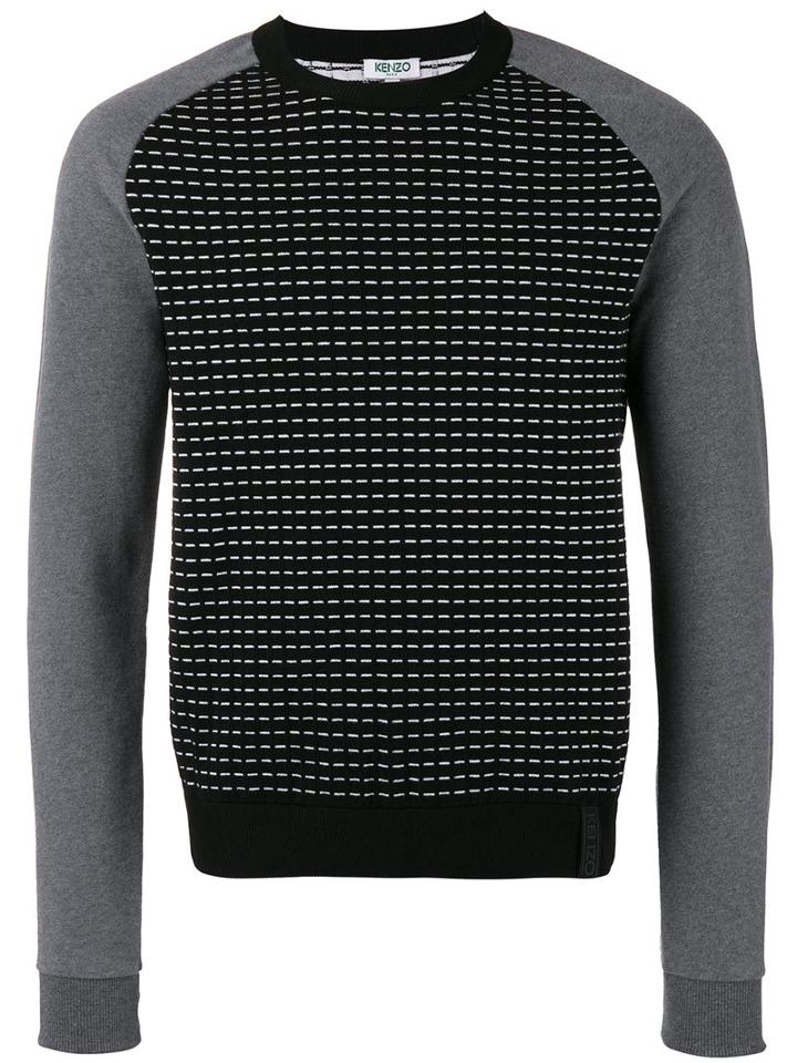 Kenzo Intarsia Jumper, Men's, Size: Xxl, Black, Polypropylene/cotton