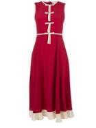 Red Valentino Bow-front Midi Dress