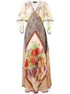 Dsquared2 Floral Silk Dress - Neutrals