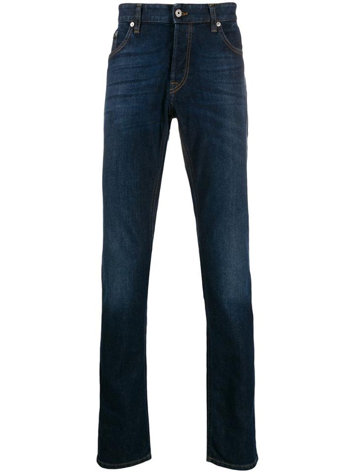 Just Cavalli Stonewashed Straight-leg Jeans - Blue