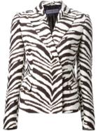 Emanuel Ungaro Zebra Print Jacket - White