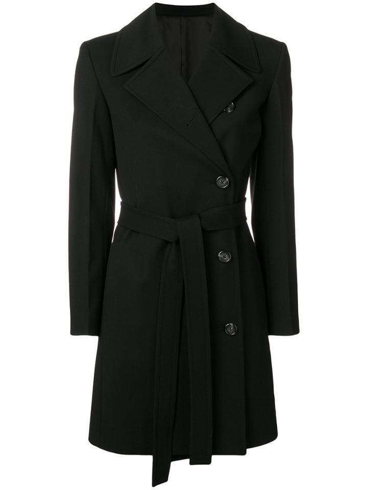 Helmut Lang Double Breasted Trench - Black