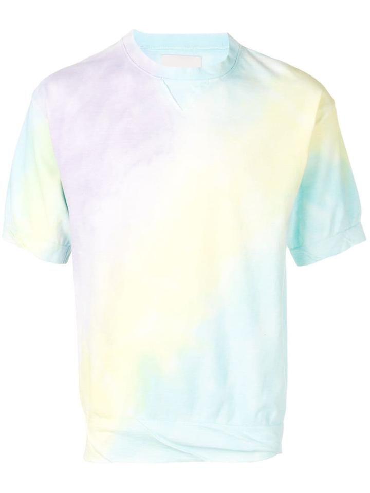 Laneus Ombré Print T-shirt - White