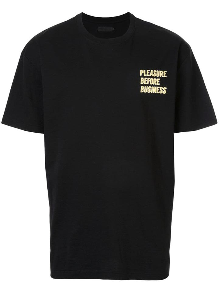 Off Duty 'pleasure Before Business' T-shirt - Black
