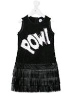 Parrot Kids Guipure Lace Fringed Dress, Girl's, Size: 6 Yrs, Black