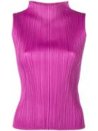 Pleats Please By Issey Miyake Pleated Blouse - Purple