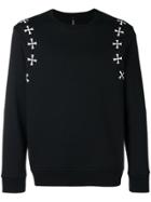 Neil Barrett Military Cross Detail Sweatshirt - Black