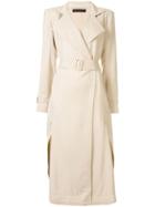 Roland Mouret Elbury Twill Coat - Brown