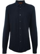 Barena Creased Effect Shirt, Men's, Size: 52, Blue, Polyamide/wool