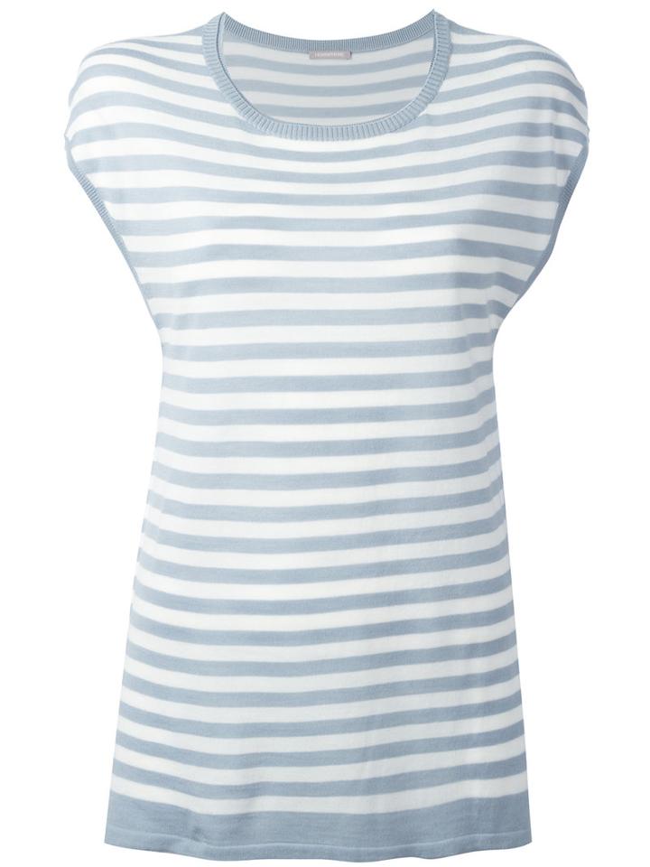 Hemisphere Striped Sweatshirt, Women's, Size: 38, Grey, Merino