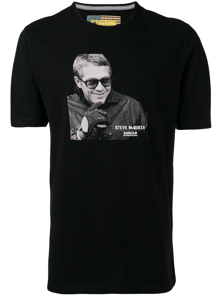 Barbour - Steve Mcqueen Portrait T-shirt - Men - Cotton - L, Black, Cotton