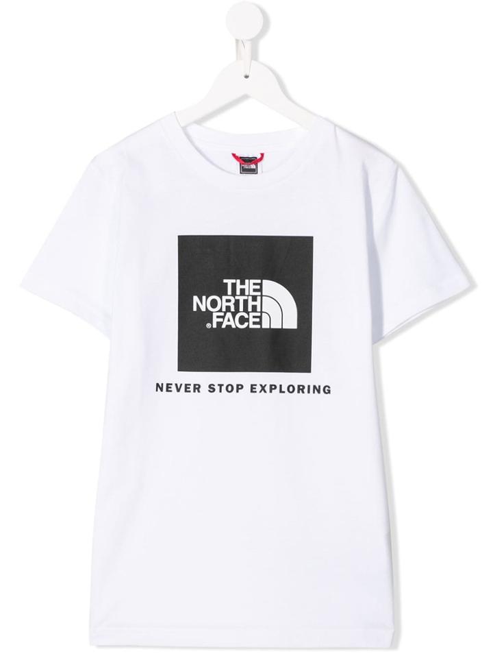 The North Face Kids Crew Neck Logo T-shirt - White