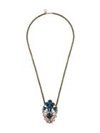 Shourouk Oversized Pendant Short Necklace - Metallic