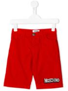 Moschino Kids Logo Shorts, Boy's, Size: 6 Yrs, Red