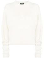 Andrea Ya'aqov Cropped Jumper - White