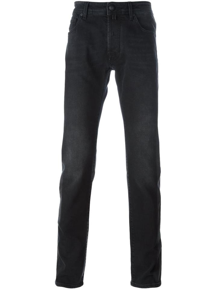 Jacob Cohen Straight-leg Jeans, Men's, Size: 36/34, Black, Cotton/spandex/elastane