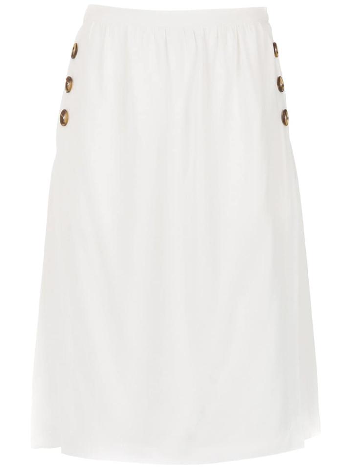 Egrey Straight Skirt - White