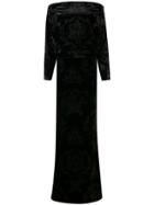Le Petite Robe Di Chiara Boni Velvet Maxi Dress - Black