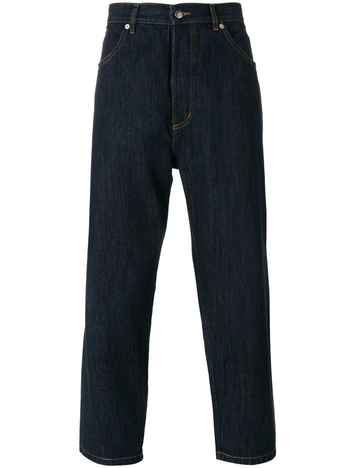 Société Anonyme - Denim 'staprest' Trousers - Unisex - Cotton - Xl, Blue, Cotton