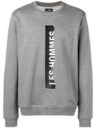 Les Hommes Printed Logo Sweatshirt - Grey