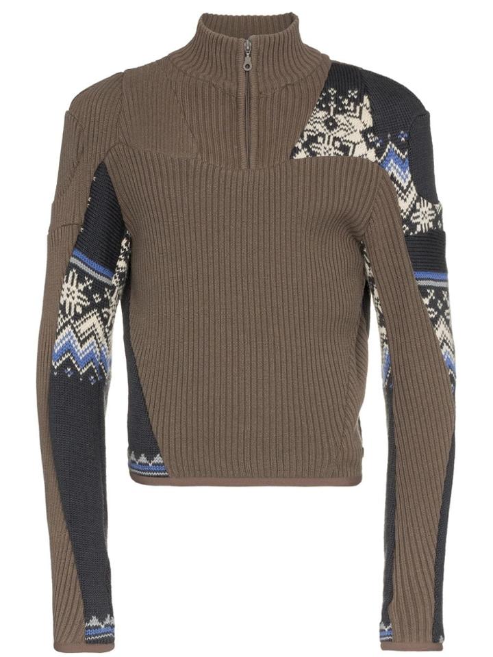 Gmbh Zipped Sweater - Green