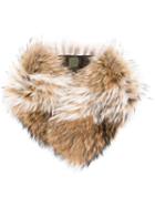 Mr & Mrs Italy Fur Collar, Women's, Brown, Racoon Fur