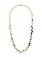Lanvin Embellished Stone Necklace - Metallic
