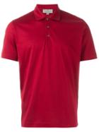 Canali Classic Polo Shirt, Men's, Size: 52, Red, Cotton