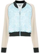 Han Ahn Soon Contrast Colour Bomber Jacket - Blue