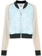 Han Ahn Soon Contrast Colour Bomber Jacket - Blue