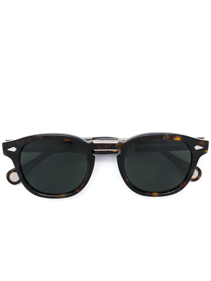 Moscot 'lemtosh' Fold Sunglasses - Brown