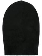 Rick Owens Large Slouchy Beanie, Women's, Black, Polyamide/cashmere/wool