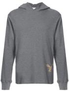 Off-white Embroidered Hooded Sweatshirt - Grey