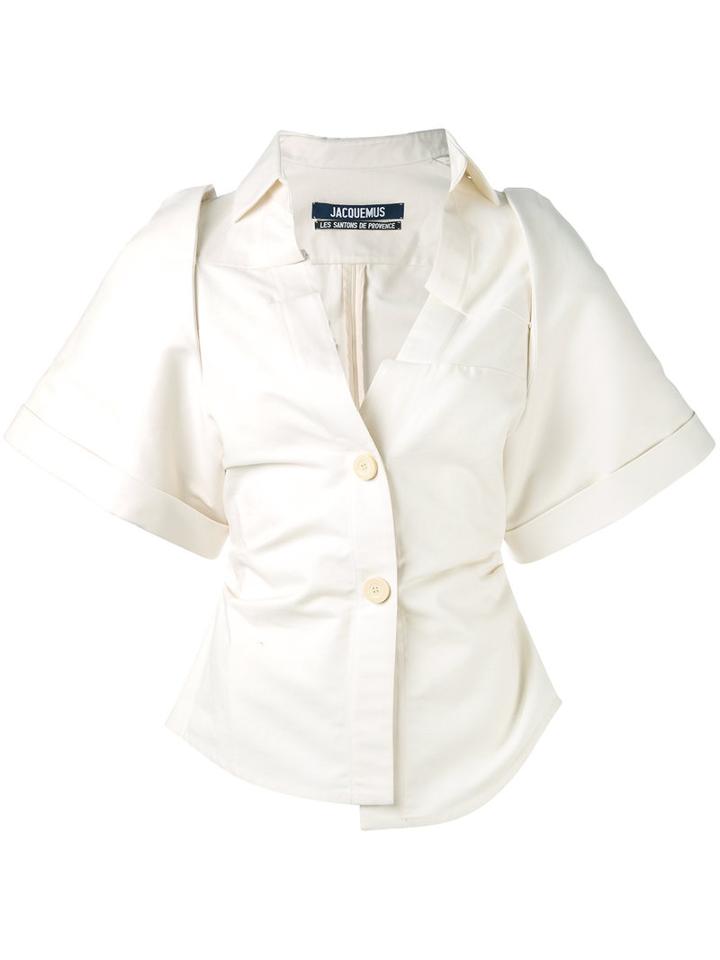 Jacquemus - Pape Shirt - Women - Cotton - 38, Nude/neutrals, Cotton