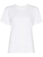 Moncler Lace-up Logo Embossed Cotton T-shirt - White