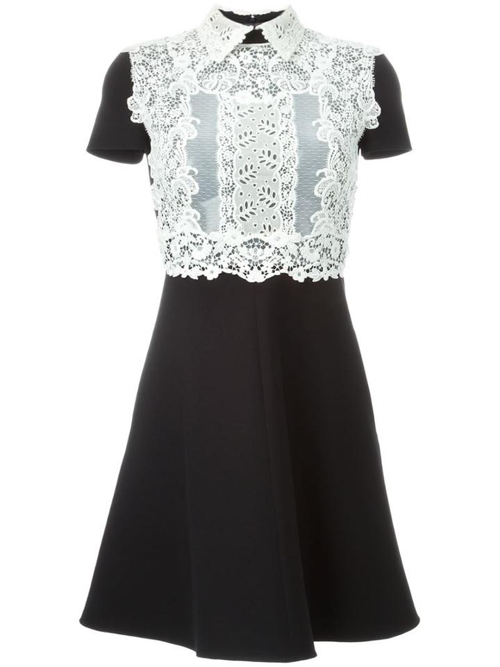 Valentino Lace Top A-line Dress