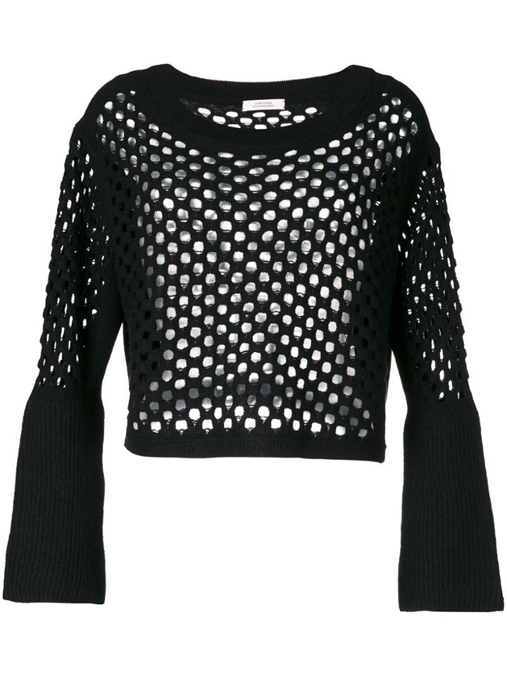 Dorothee Schumacher Mesh Knit Jumper - Black